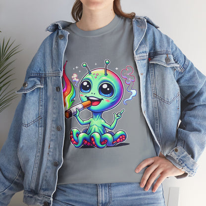 Colorful Alien Tee - Fun Graphic Tee