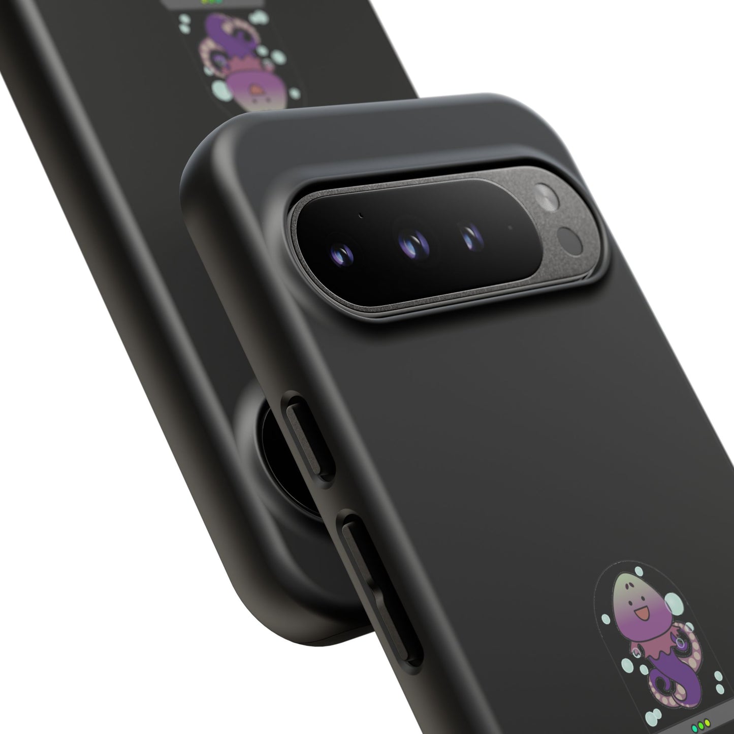 Phone Case — 'Got Protection?' Cute Purple Alien Anti-Shock Protective Cover