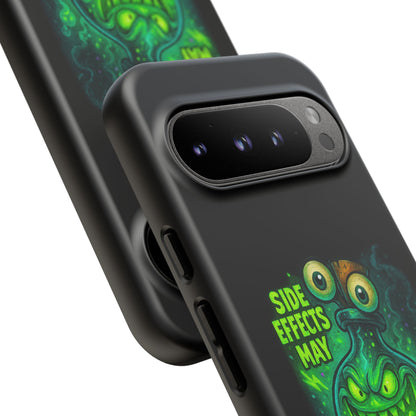 Phone Case — 'Side Effects May Include Laughter, Screaming, Glowing, and Doom' Neon Monster