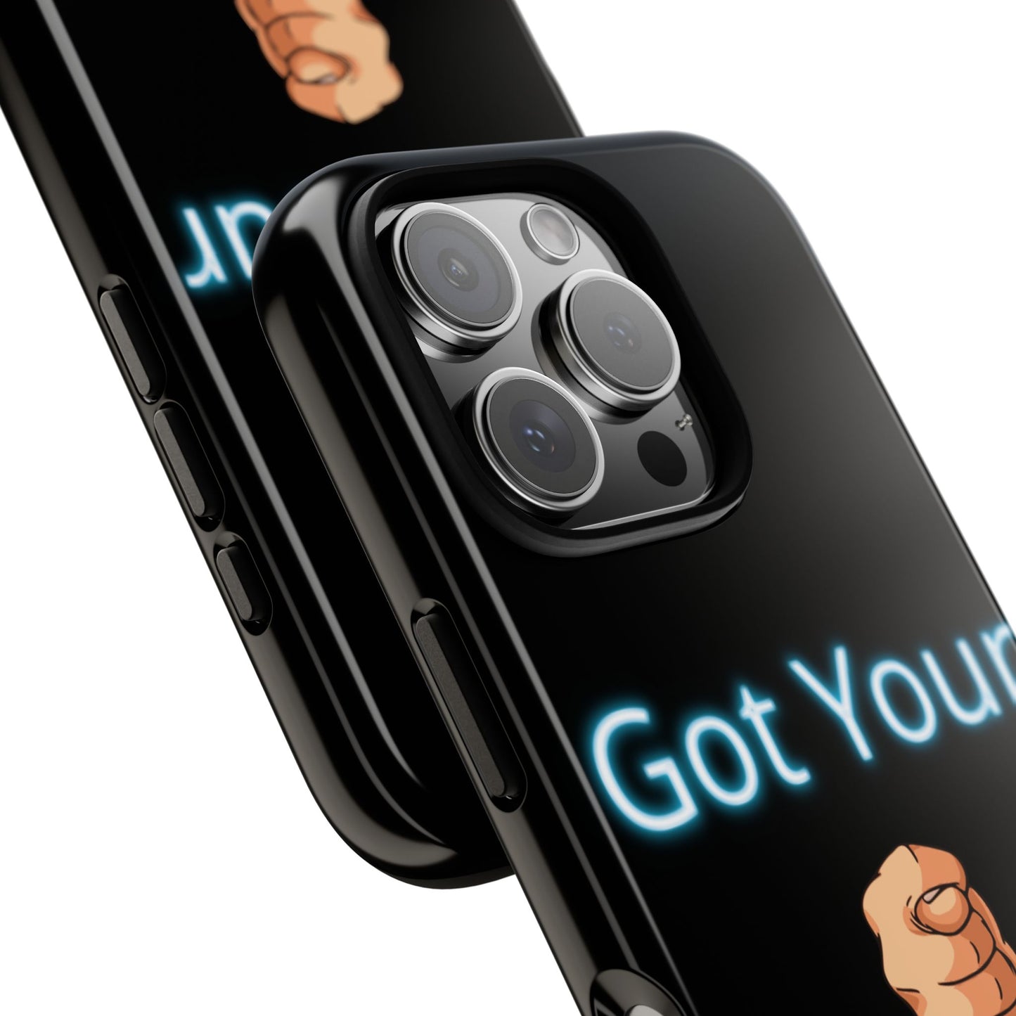 Got Your Nose Phone Case — Funny Neon Fist Design