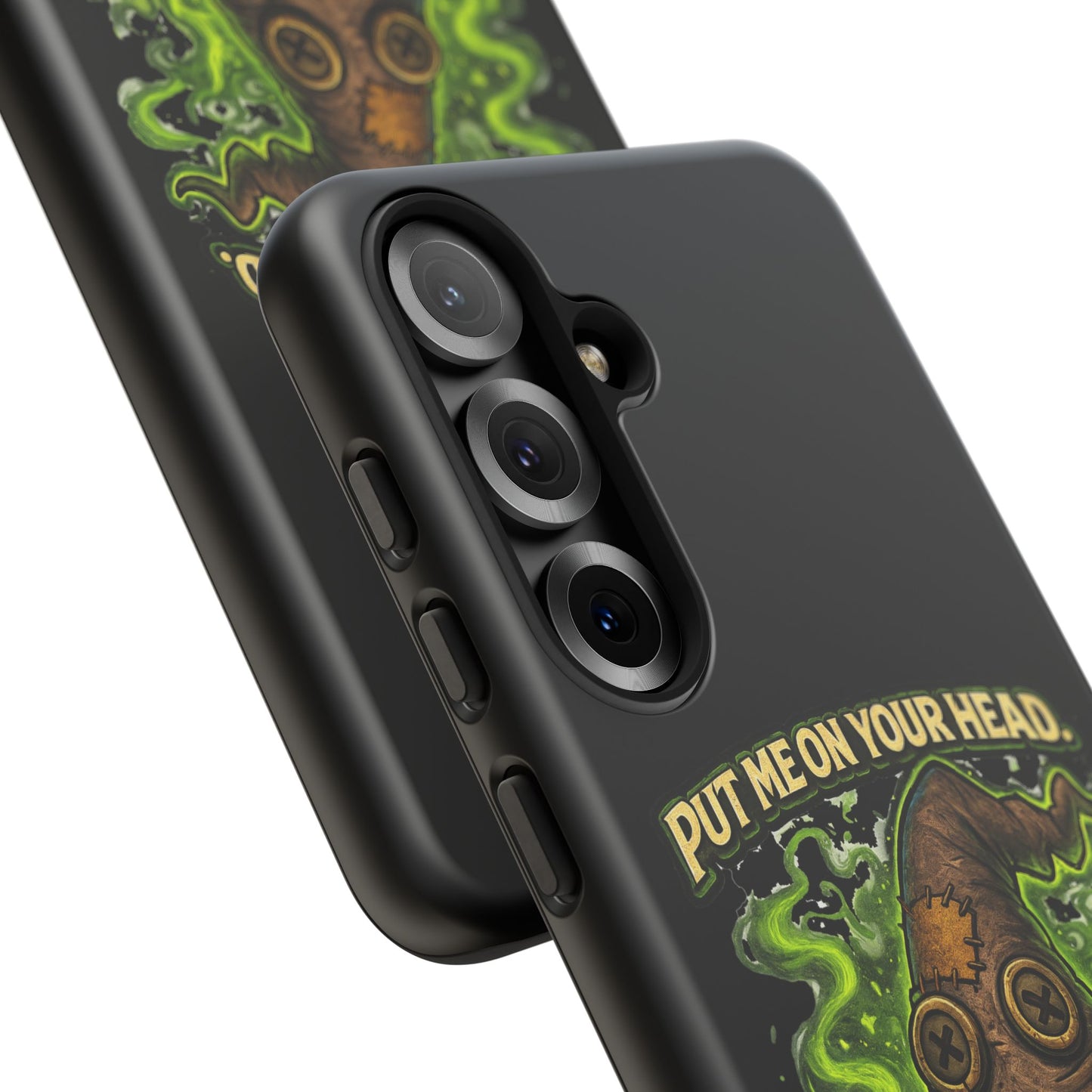 Phone Case — “Put Me On Your Head, I Double Dare You” Scary Witch Hat Design