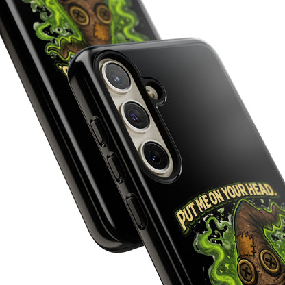 Phone Case — “Put Me On Your Head, I Double Dare You” Scary Witch Hat Design