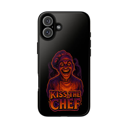 Phone Case — "Kiss the Chef" Neon Horror Chef Design