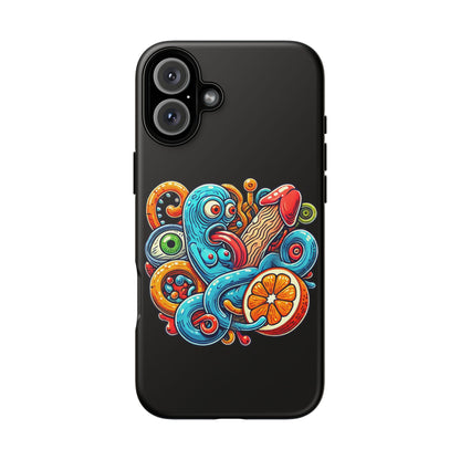 Octopus Surf Phone Case — Colorful Nautical Art Protective Phone Cover