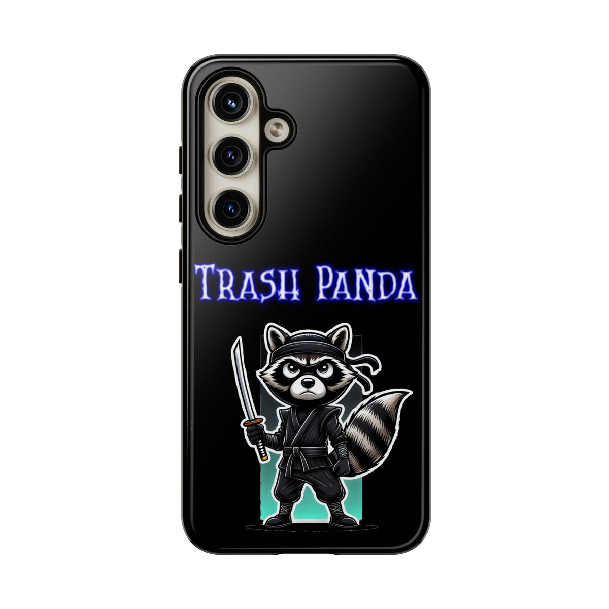 Trash Panda Ninja Phone Case — Cute Raccoon Warrior Protective Case