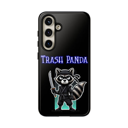 Trash Panda Ninja Phone Case — Cute Raccoon Warrior Protective Case