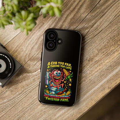 Phone Case — "A Cob Too Far" Popcorn Horror Design