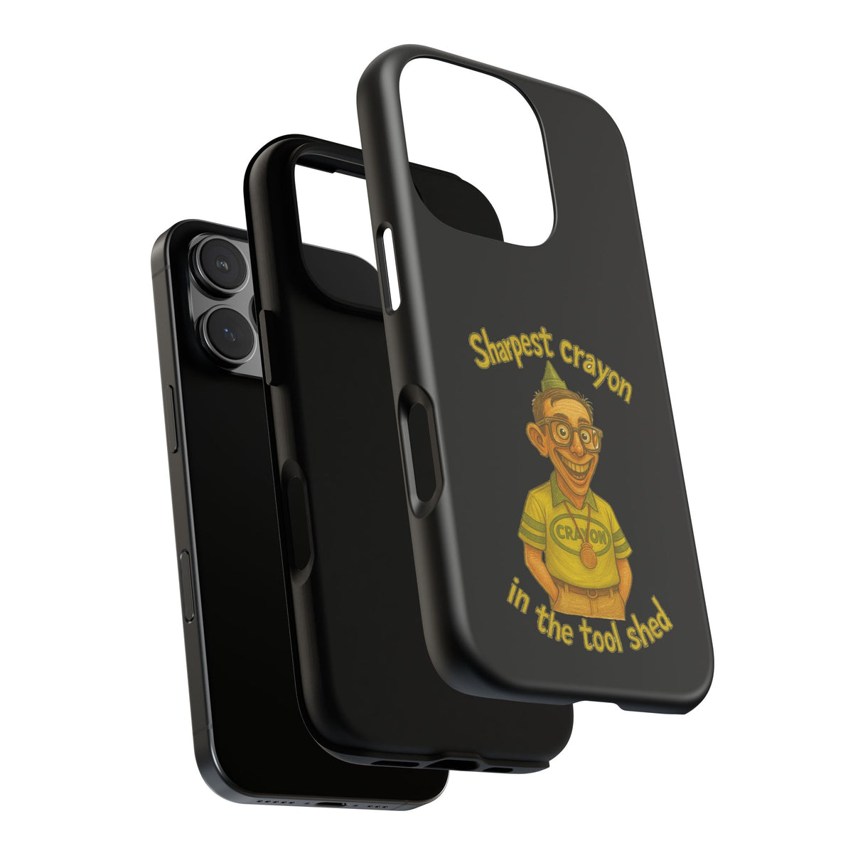 Phone Case — "Sharpest Crayon in the Tool Shed" Retro Teacher/Geek Protective Cover