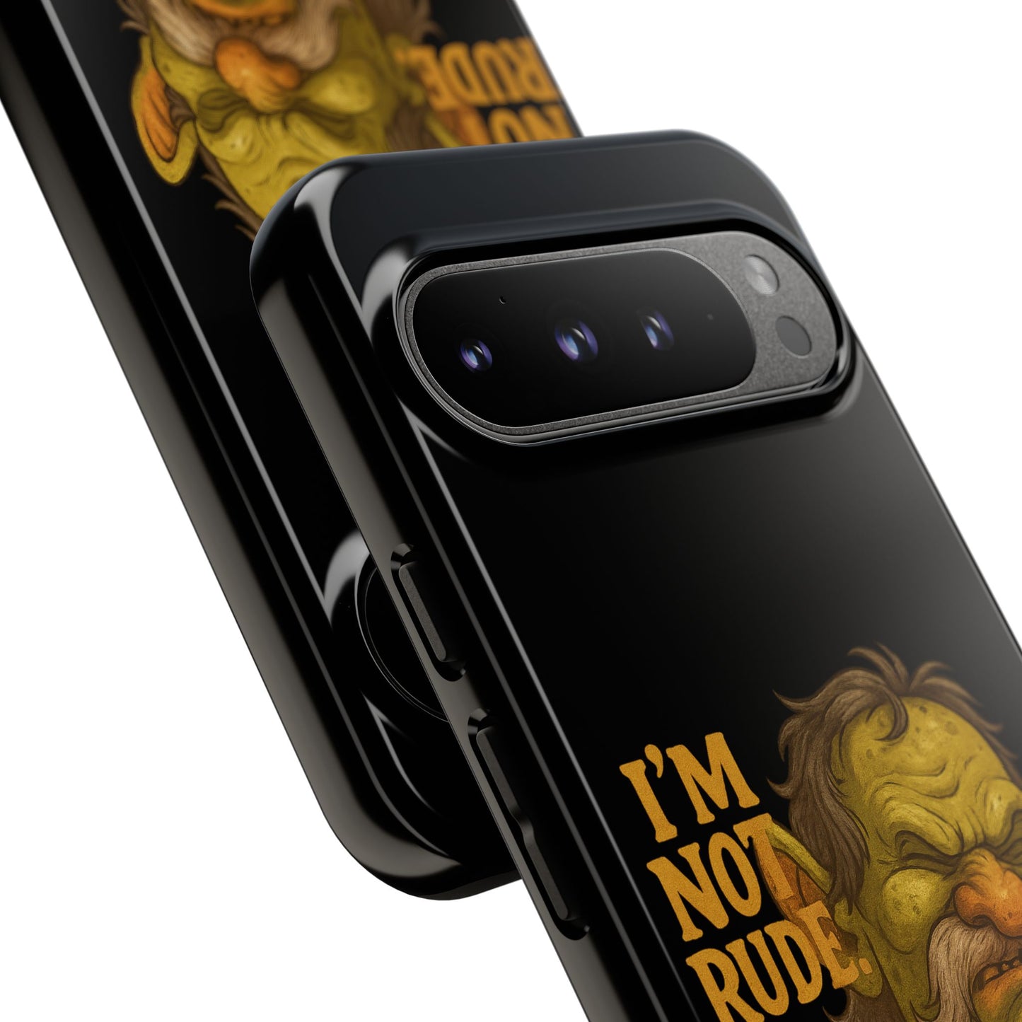 Phone Case — "I'm Not Rude, You're Just Exhausting" Grumpy Goblin Protective Cover