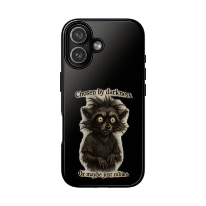 Phone Case - "Chosen by Darkness (Or Maybe Just Rabies)" Cute Creepy Retro Creature Protective Case