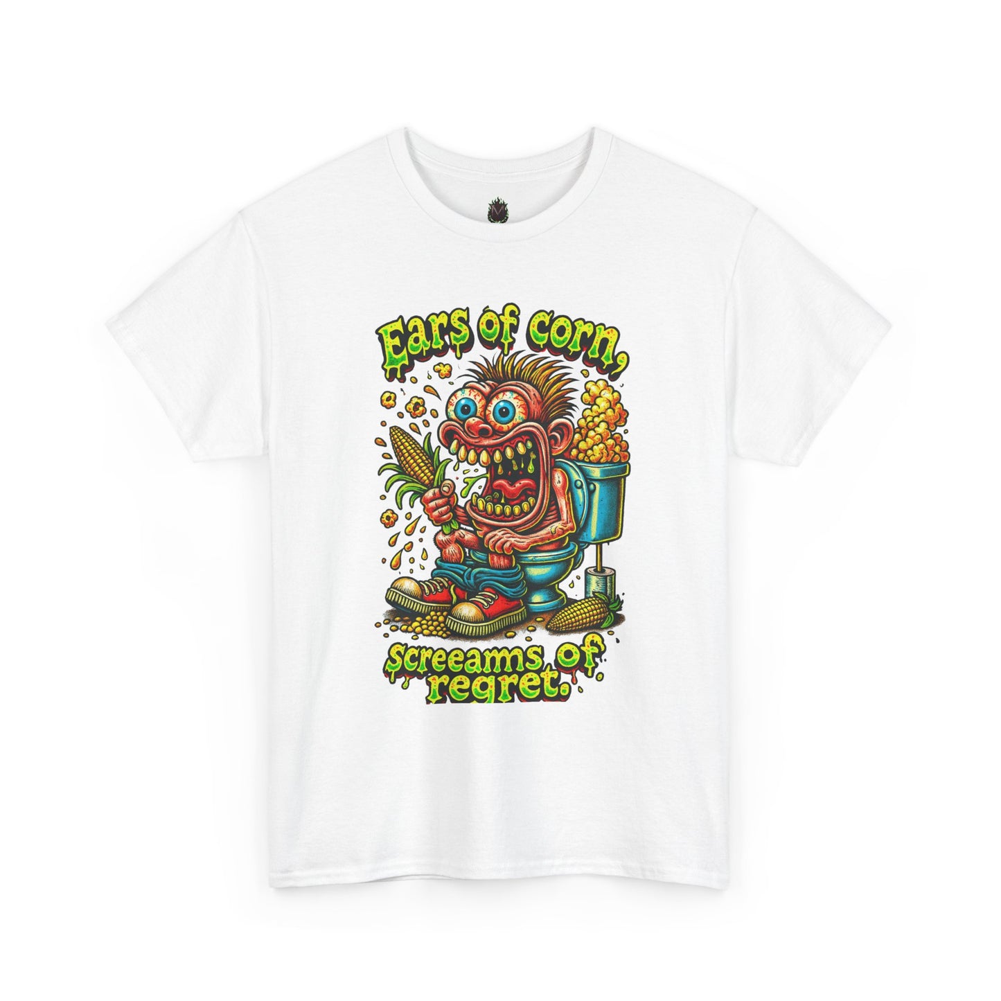 Ears of Corn Screams of Regret T-Shirt | Corn Monster Graphic Tee