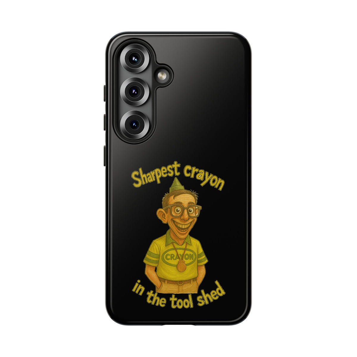 Phone Case — "Sharpest Crayon in the Tool Shed" Retro Teacher/Geek Protective Cover