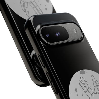 Spock Live Long Phone Case — Vulcan Salute Moon Graphic