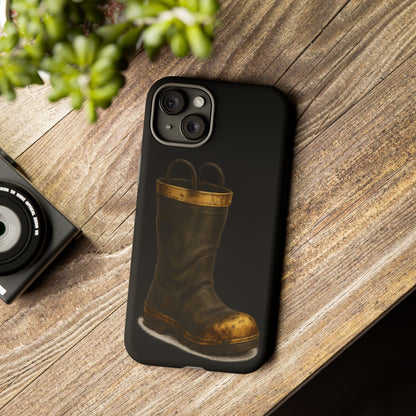 Vintage Fire Boot Phone Case — Rugged Protective iPhone Cover