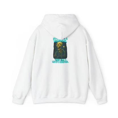 Skull Vintage Graphic Hoodie — "Built Like A Wishbone" Creepy Cute Pullover