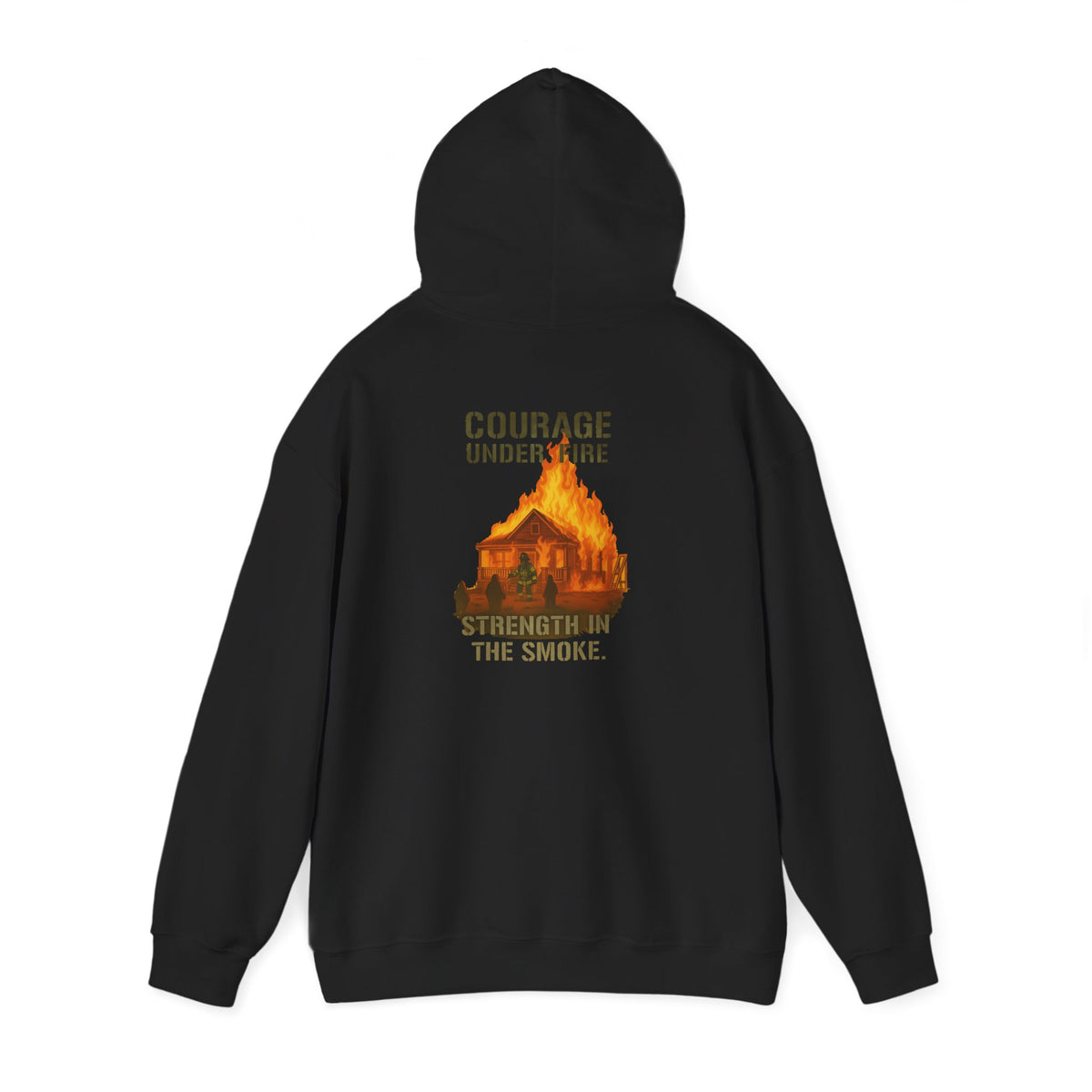 Courage Under Fire Firefighter Hoodie