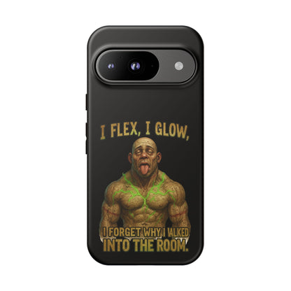 Phone Case — I Flex, I Glow Funny Muscular Guy Phone Cover