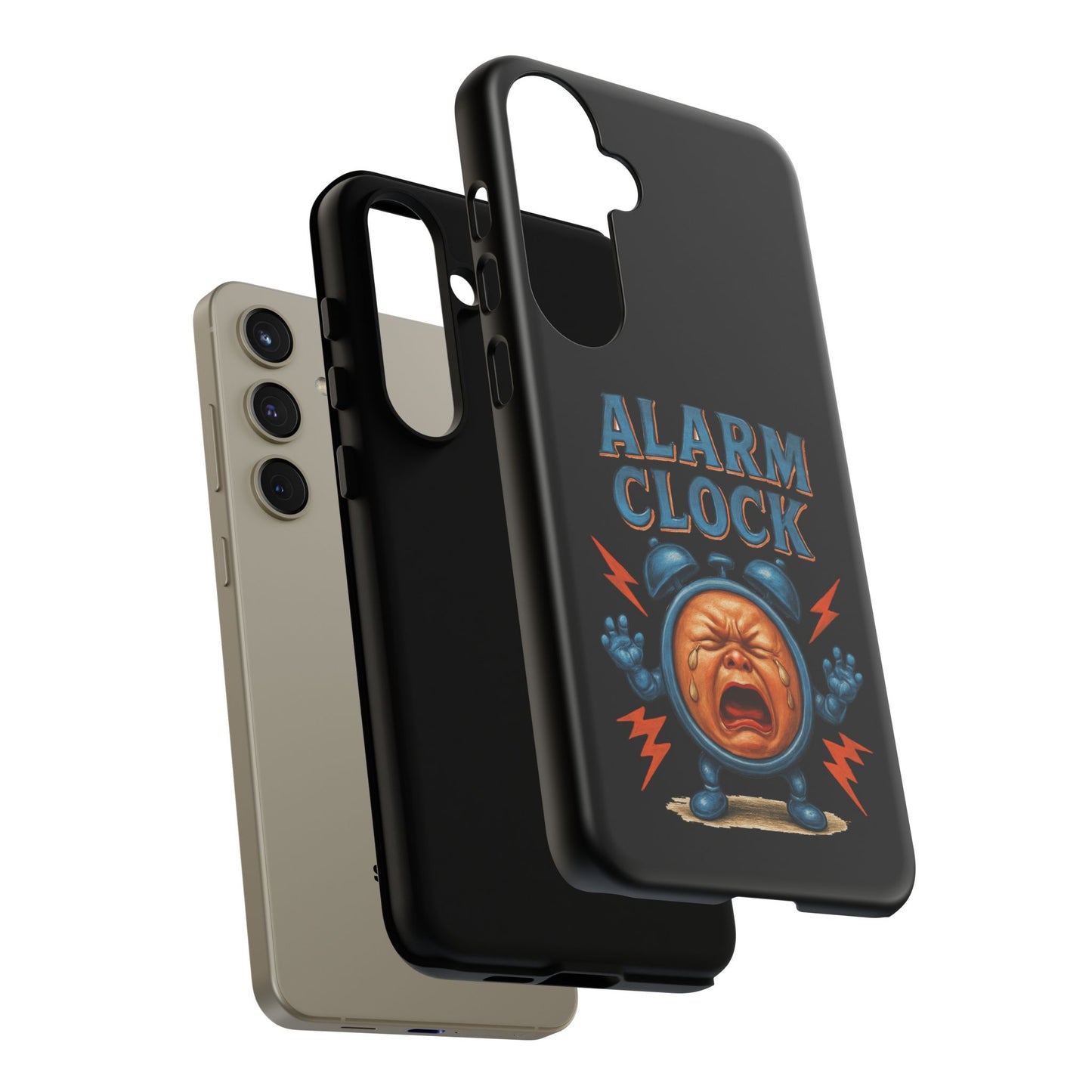 Phone Case — "Alarm Clock" Retro Screaming Clock Protective Cover