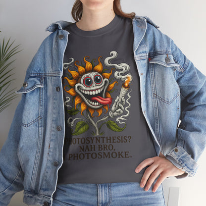 Photosmoke Sunflower – “I Photosmoke” Funny Stoner Plant T-Shirt