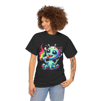 Colorful Alien Tee - Fun Graphic Tee