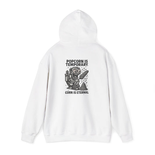 Hoodie — 'Pain Is Temporary, Corn Is Eternal' Vintage Skeleton Corn Hoodie