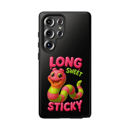 Phone Case — "Long Sweet Sticky" Cute Candy Snake Protective Case