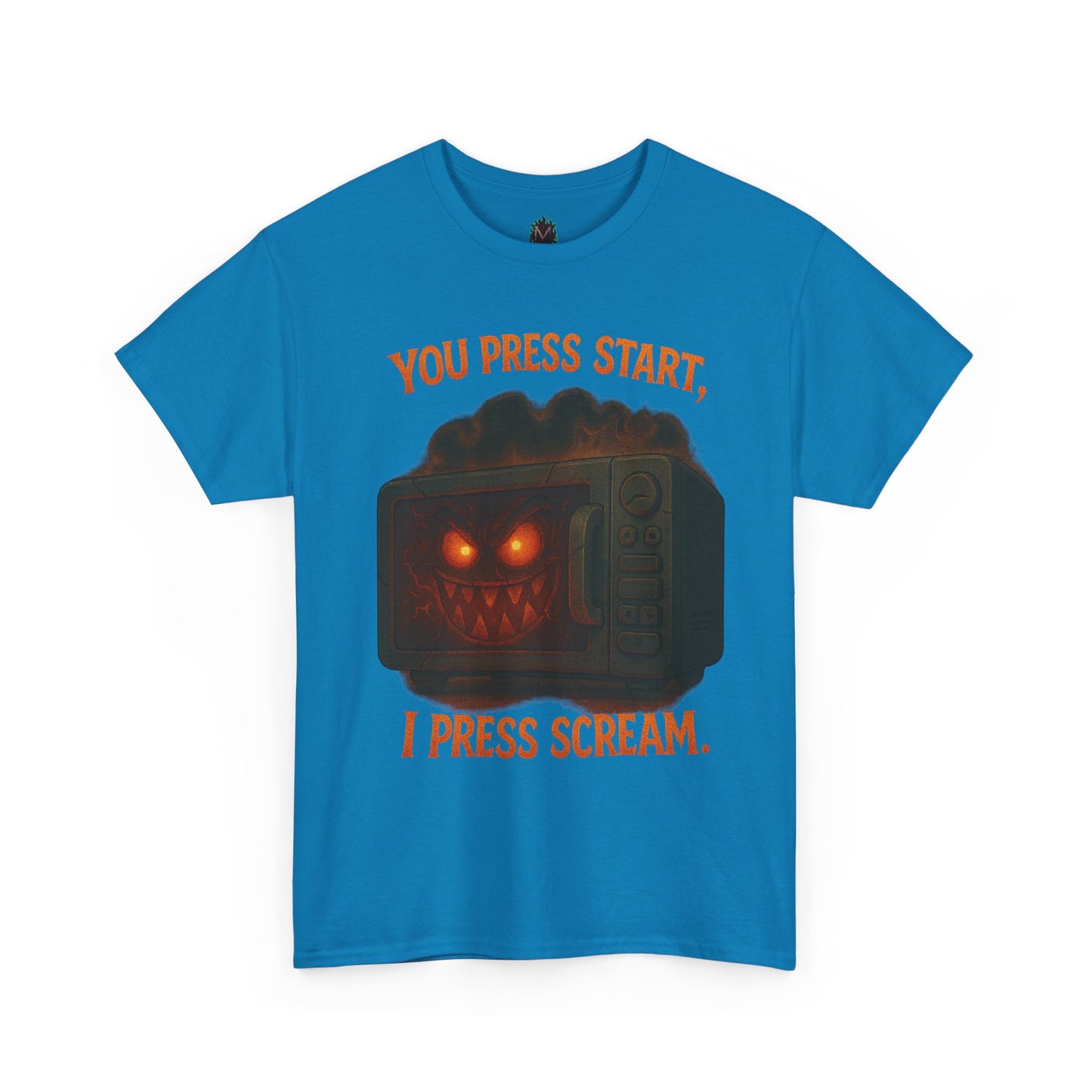 You Press Start I Press Scream tee | Retro Horror Game Controller