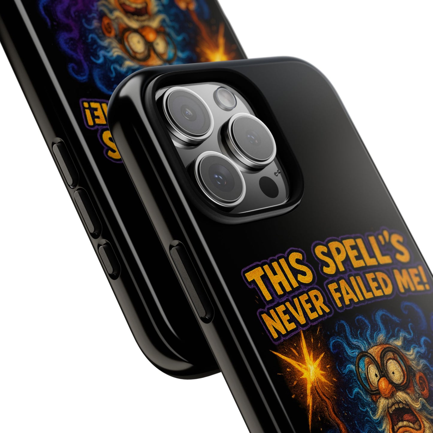 Wizard Phone Case — "This Spell's Never Failed Me!" Funny Magic Protective iPhone Cover