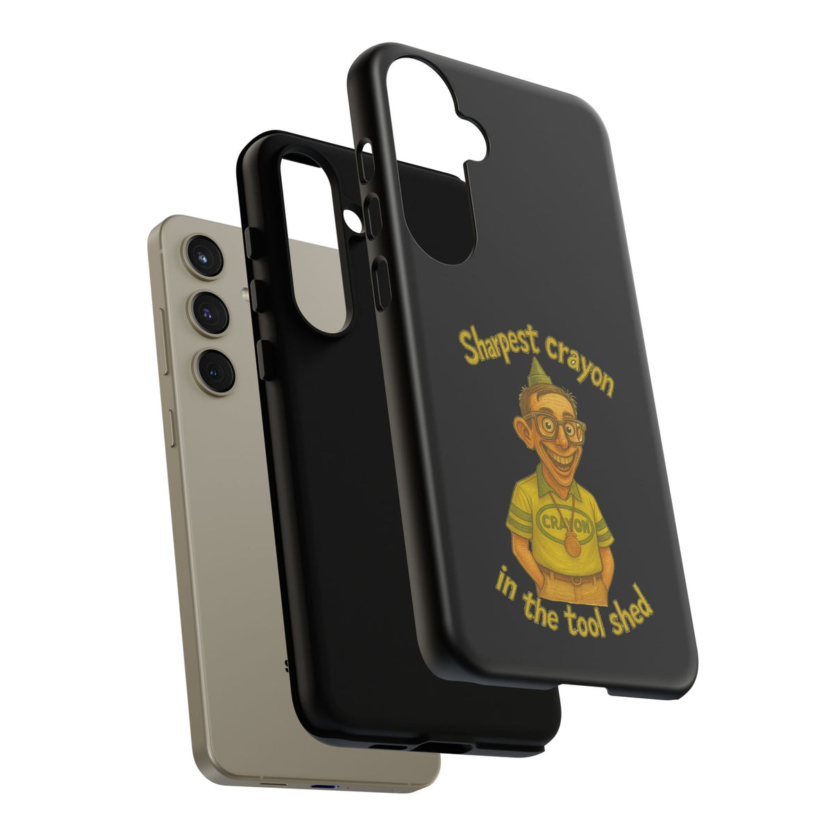 Phone Case — "Sharpest Crayon in the Tool Shed" Retro Teacher/Geek Protective Cover