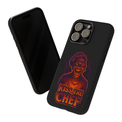 Phone Case — "Kiss the Chef" Neon Horror Chef Design