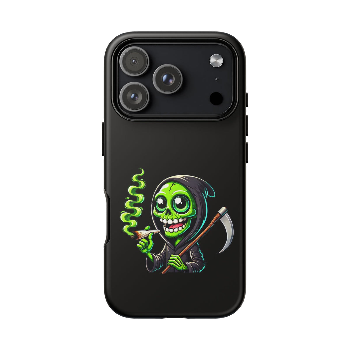 Grinning Green Reaper Phone Case