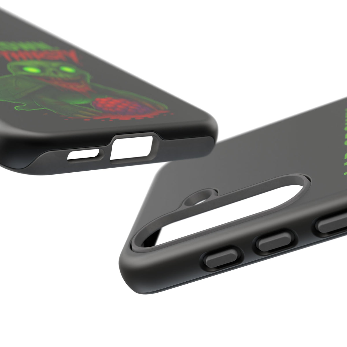 Phone Case — “Lab-Grown. Blood-Thirsty!” Green Monster Horror Design