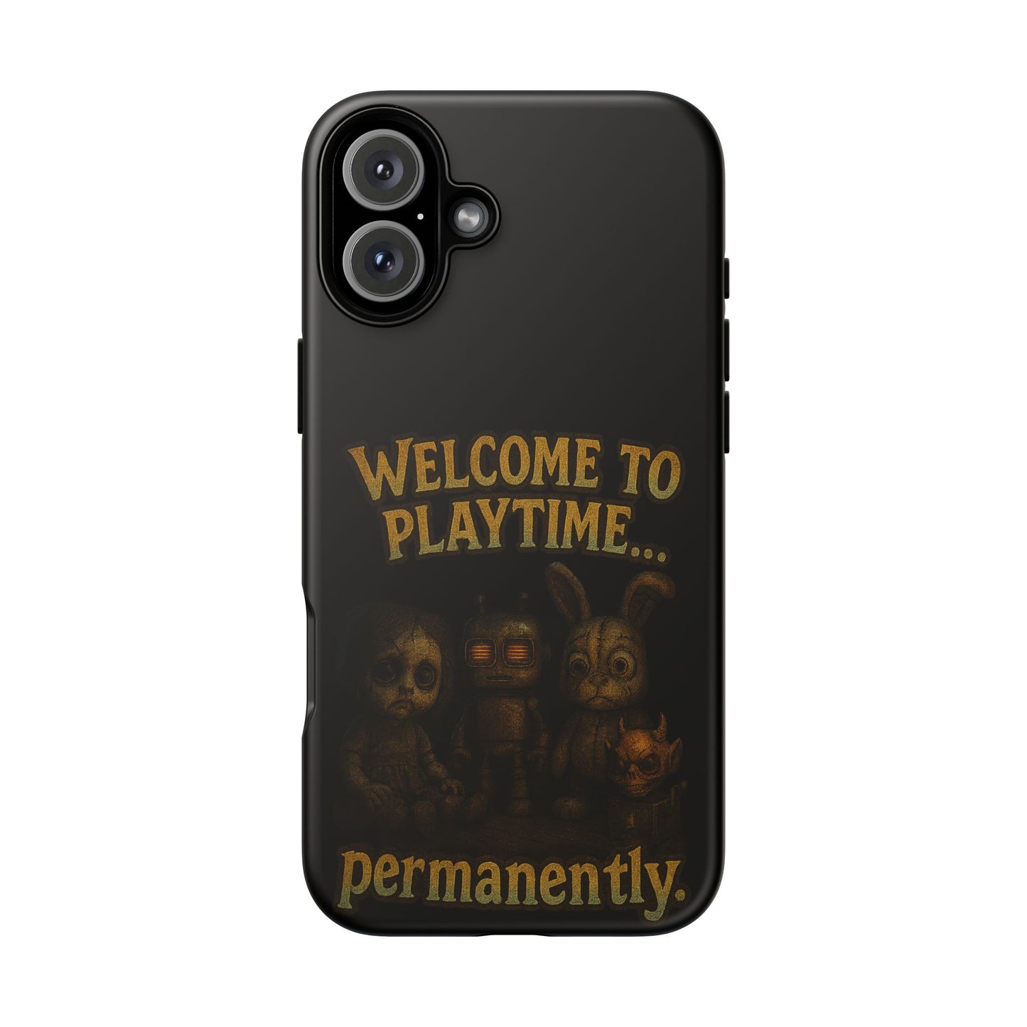 Phone Case — "Welcome to Playtime... Permanently." Horror Game Character Protective Case