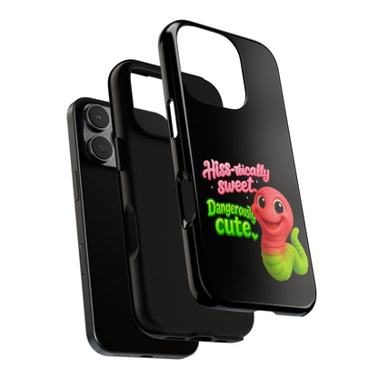 Phone Case — "Hiss-tically Sweet, Dangerously Cute" Worm Design