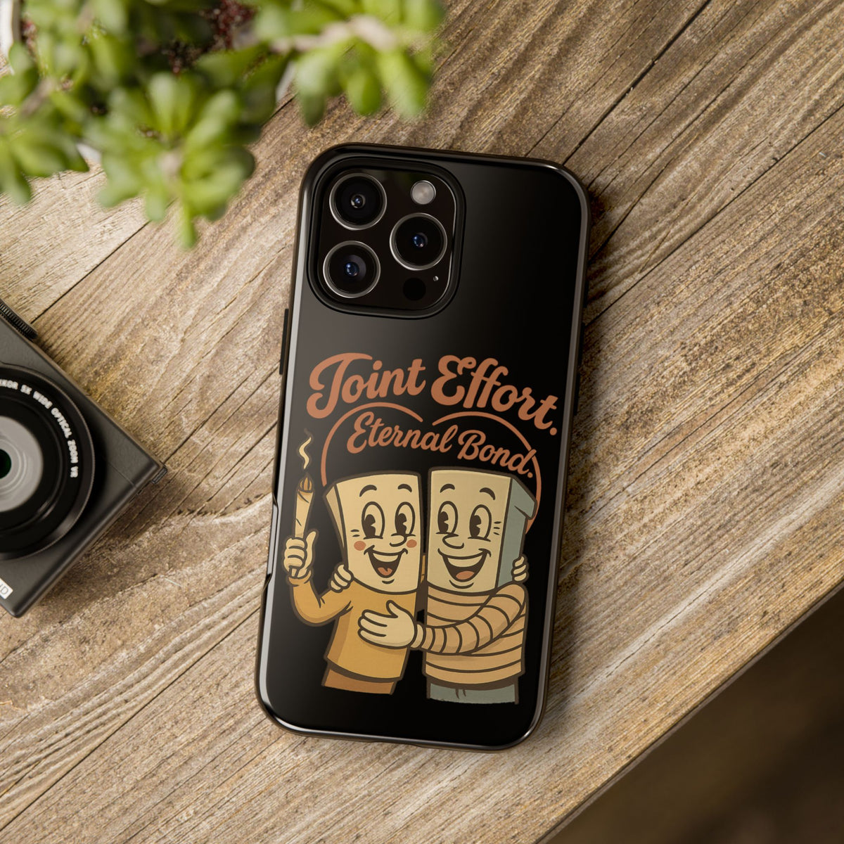 Phone Case — "Joint Effort Eternal Bond" Retro Cannabis Matchstick Design