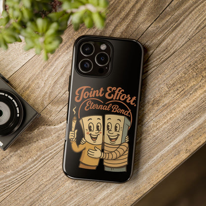 Phone Case — "Joint Effort Eternal Bond" Retro Cannabis Matchstick Design