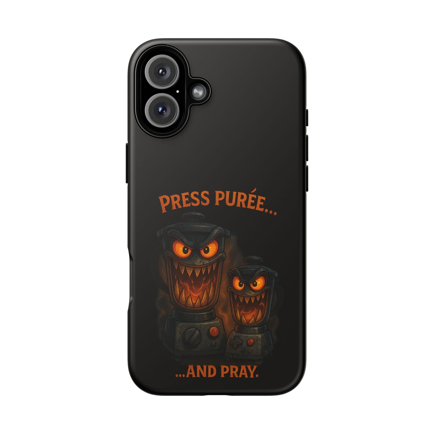 Phone Case - 'Press Purée...and Pray' Halloween Horror Protective Cover