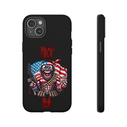Phone Case — American Flag Skull Soldier Design (Tough Cases)