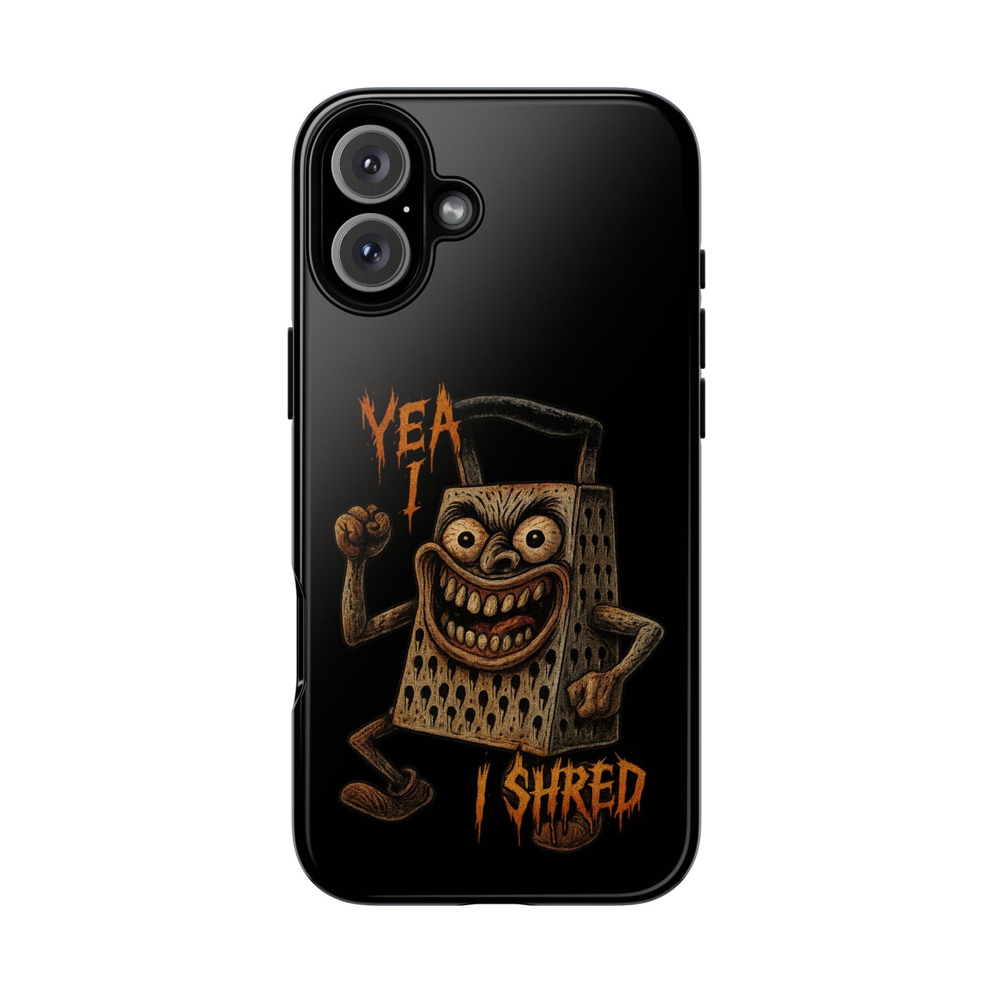 Phone Case — Funny Grater Character 'Yea I Shred' Protective iPhone Cover