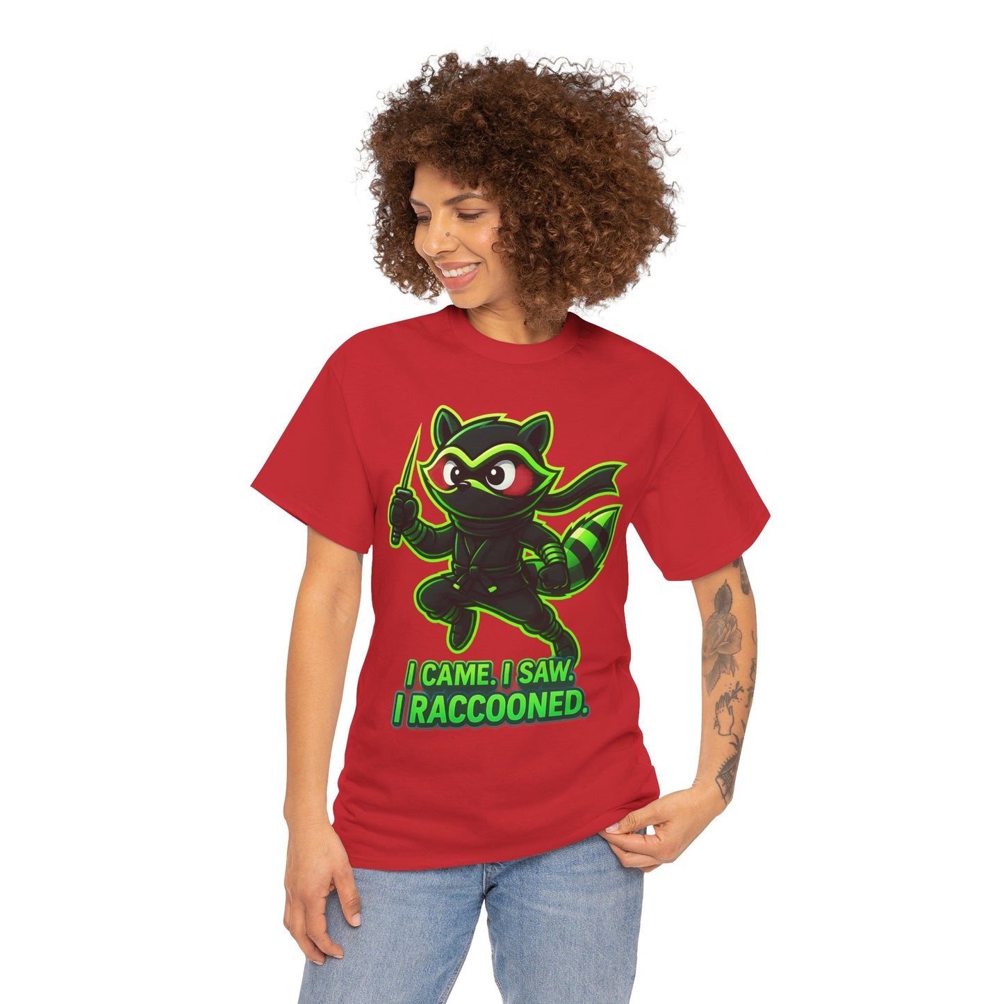 I Came. I Saw. I Raccooned. – Ninja Raccoon T-Shirt
