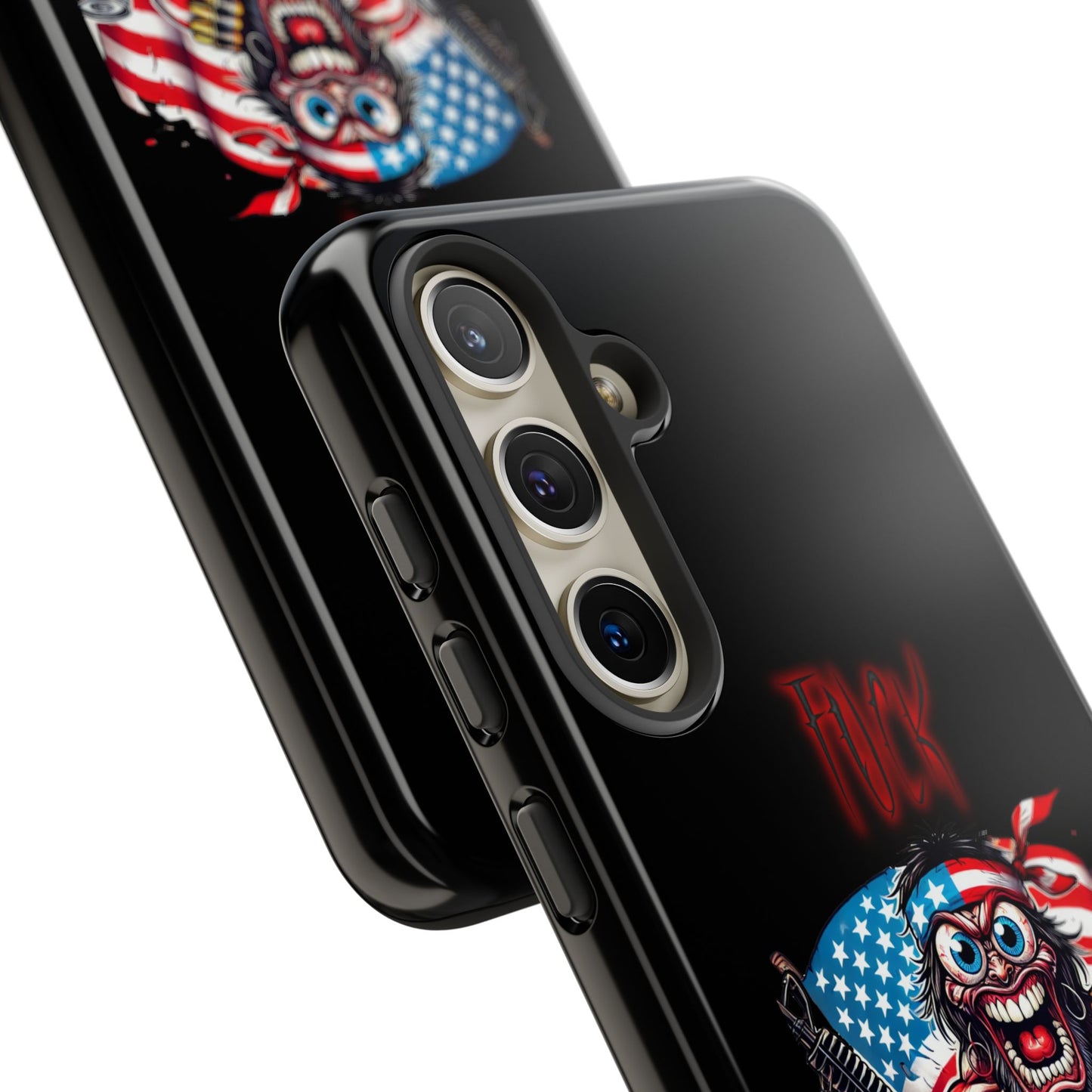 Phone Case — American Flag Skull Soldier Design (Tough Cases)