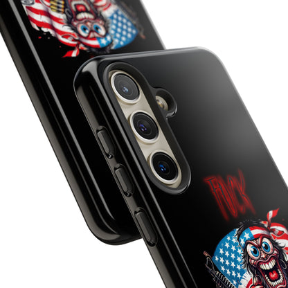 Phone Case — American Flag Skull Soldier Design (Tough Cases)
