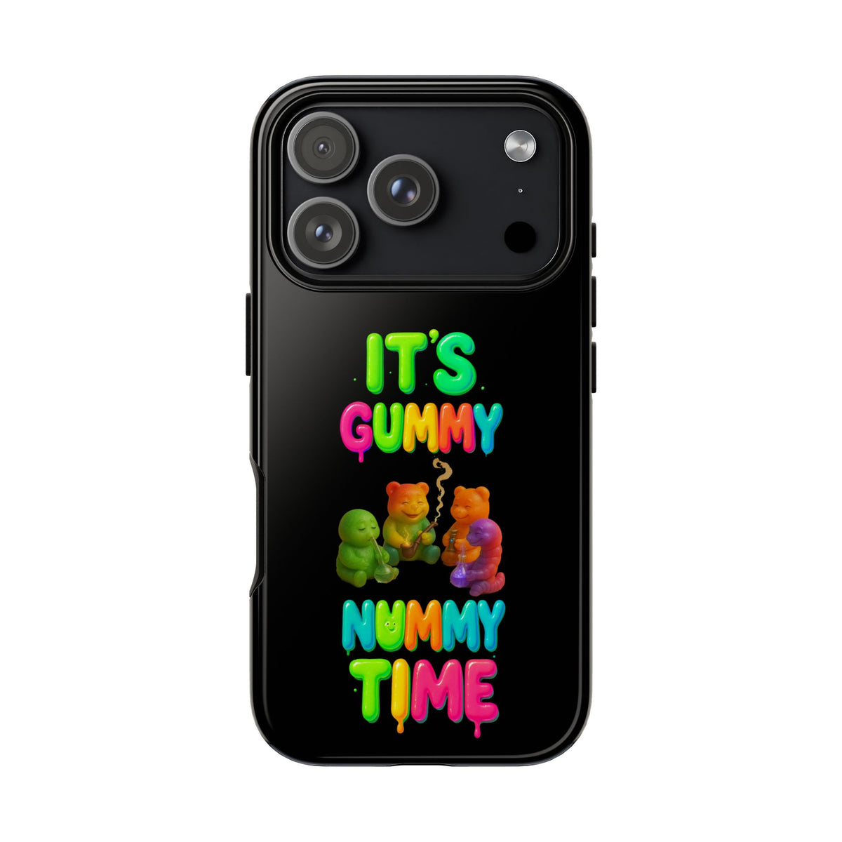 It's Gummy Nummy Time Phone Case — Colorful Gummy Bears Protective Case