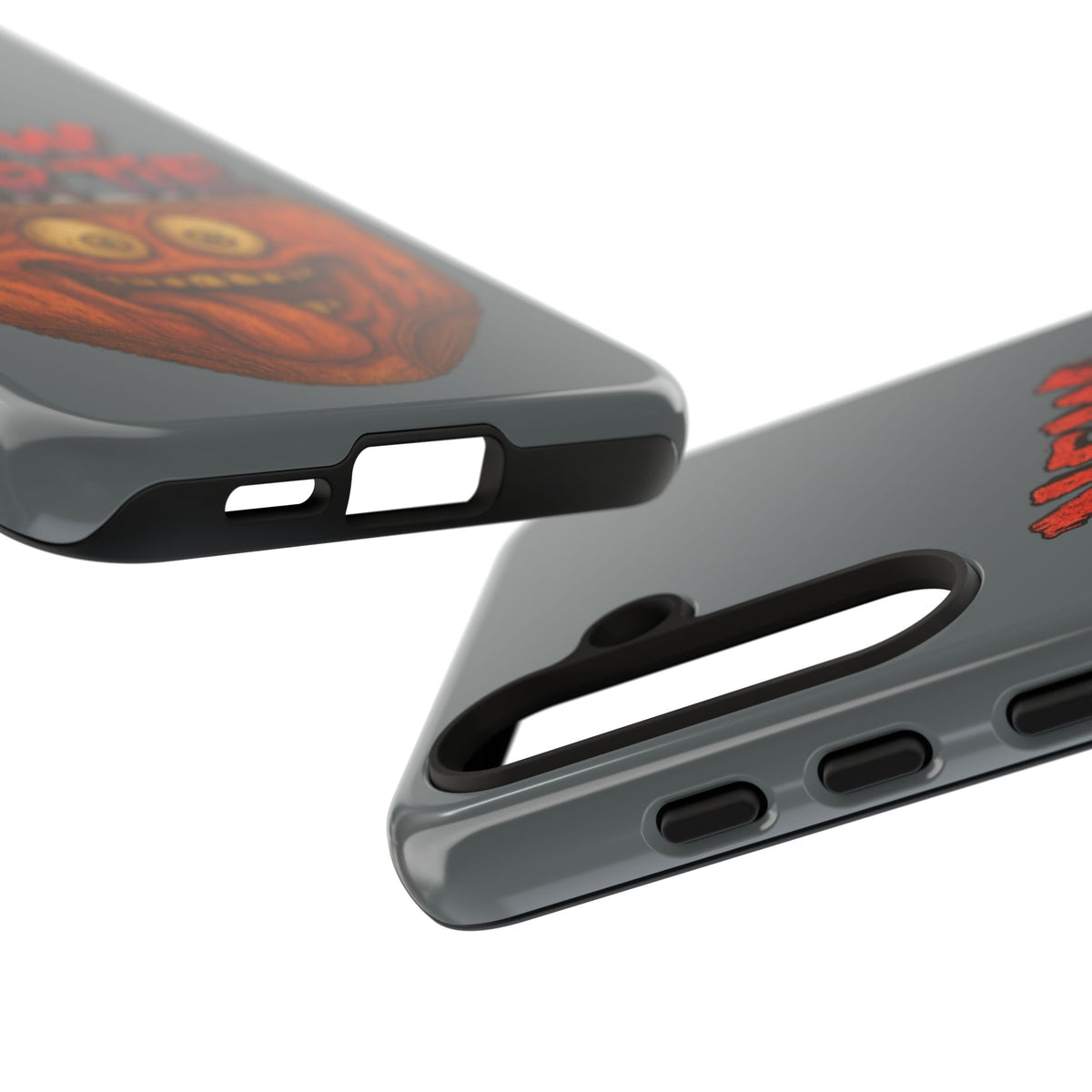 Phone Case — 'New Hairte' Funny Grinning Tongue-Out Monster Design