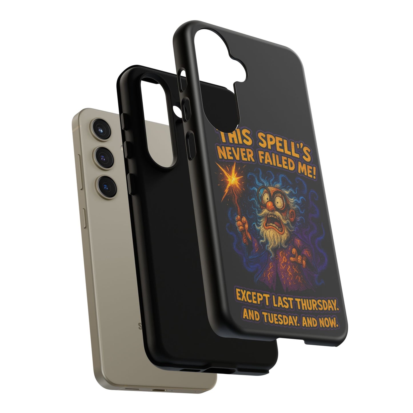 Wizard Phone Case — "This Spell's Never Failed Me!" Funny Magic Protective iPhone Cover