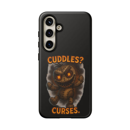 Phone Case — 'Cuddles? Curses.' Voodoo Doll Gothic Protective Case