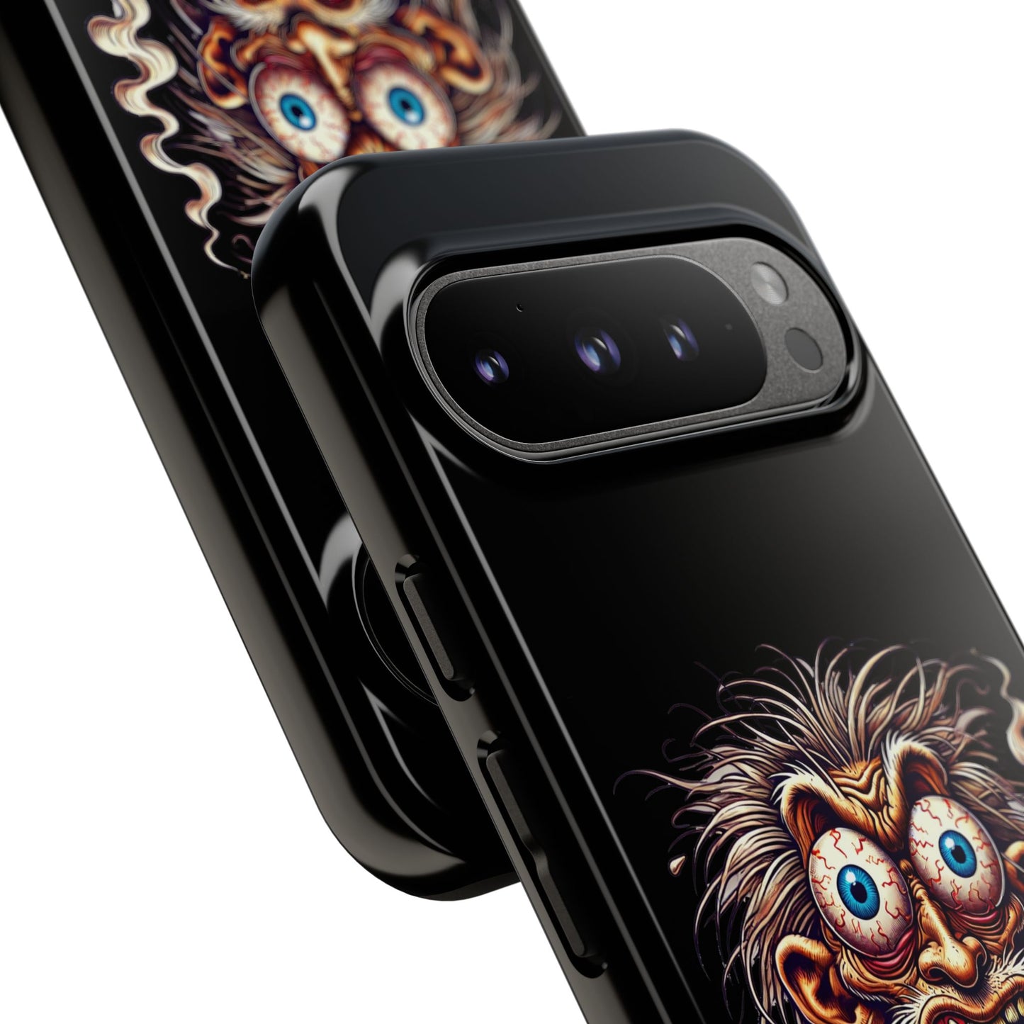 Phone Case — Wild Cartoon Monster Smoking Design