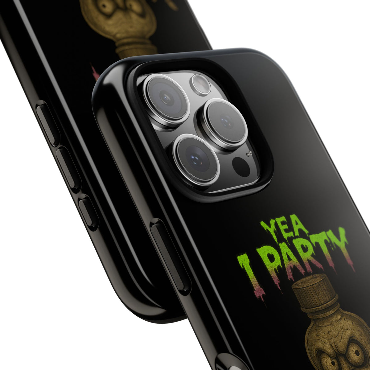 Phone Case — 'Yea I Party' Creepy Baby Bottle Graphic
