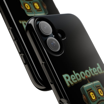 Phone Case — 'Rebooted. Still Awkward.' Retro Robot Protective Cover