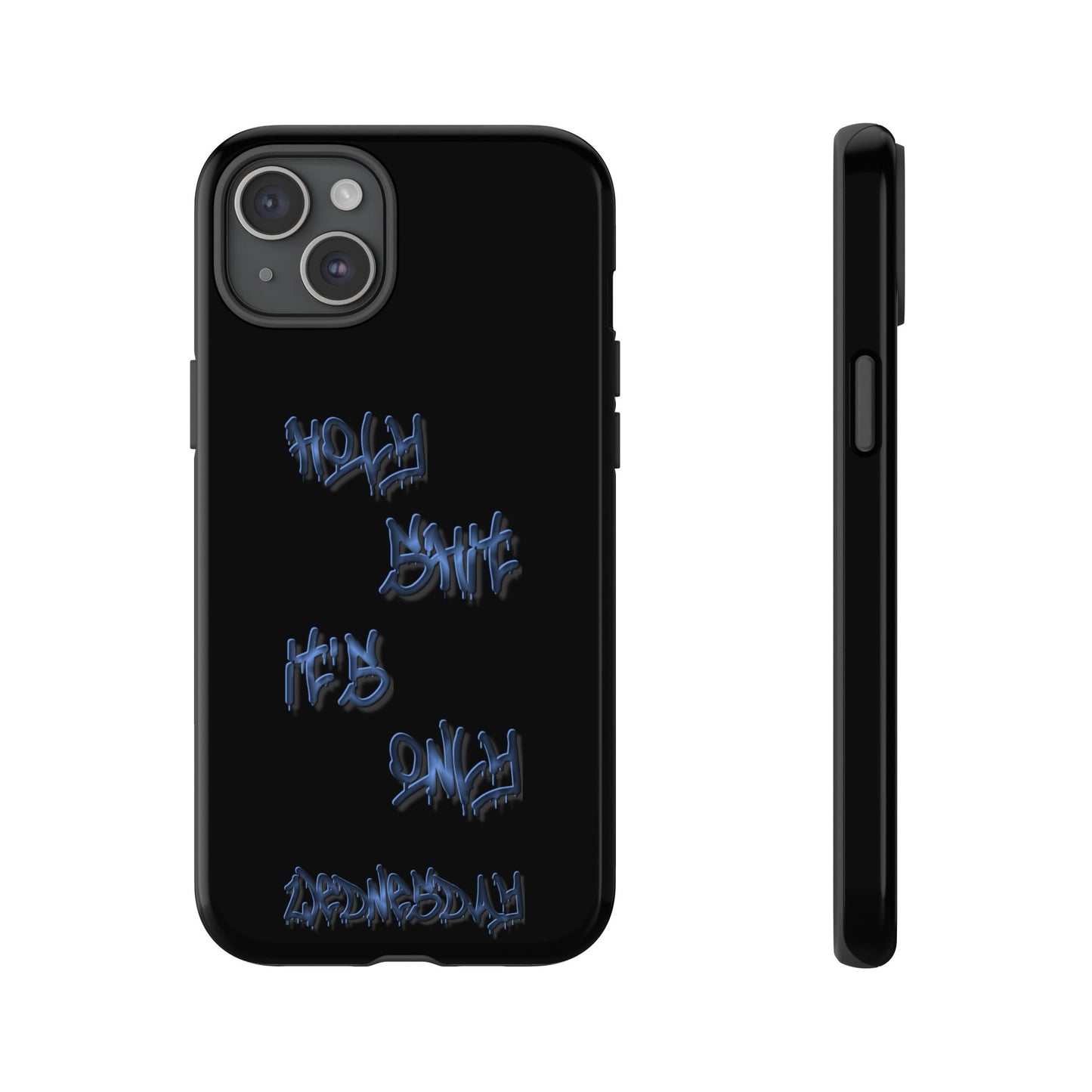 Phone Case — Blue Neon Graffiti "Tough Cases" Protective Cover